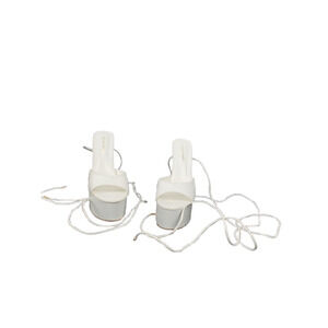 Azalea Wang women's dash- white lace sandal heels size 7